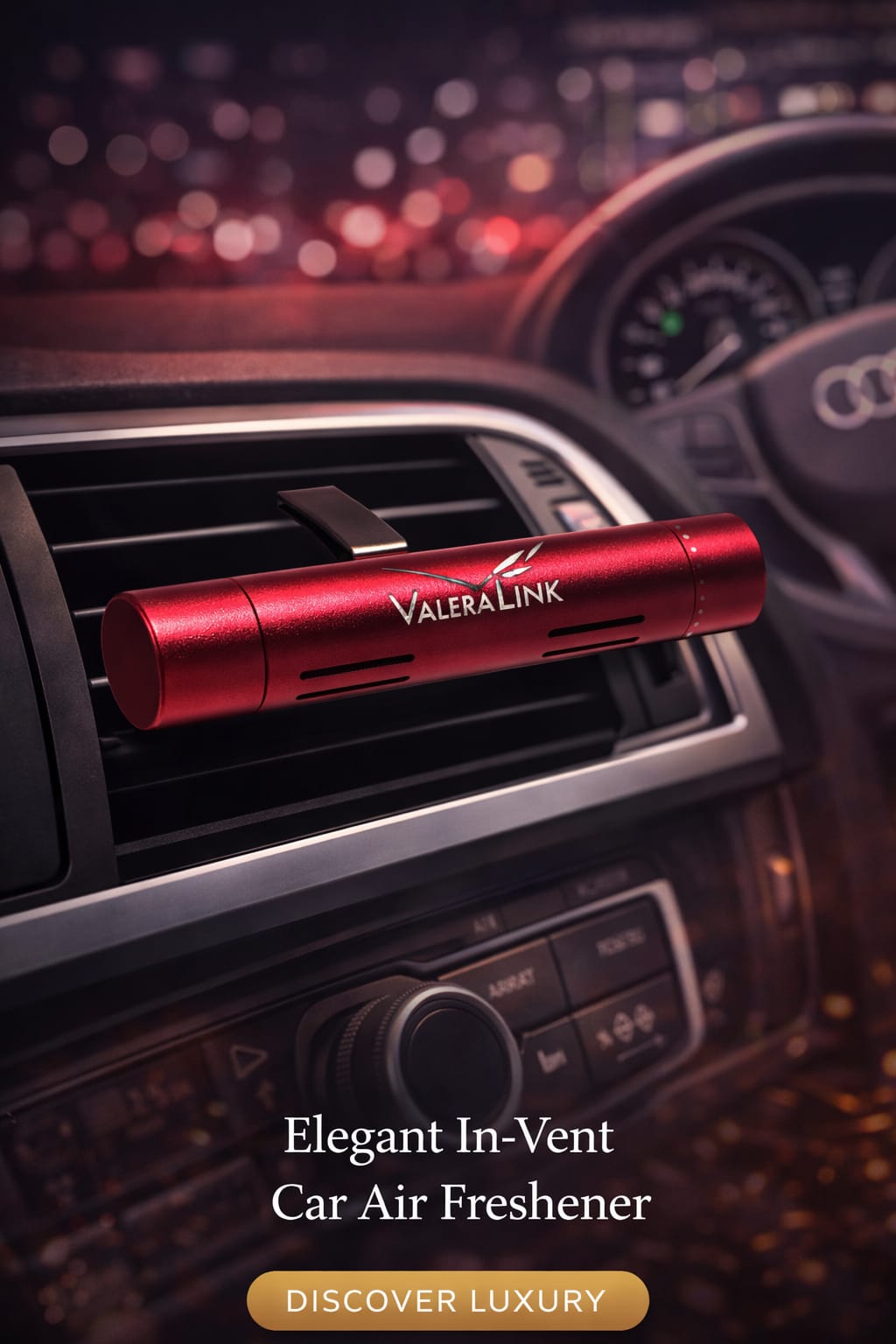 Elegant In-vent Car Air Freshener (Red)