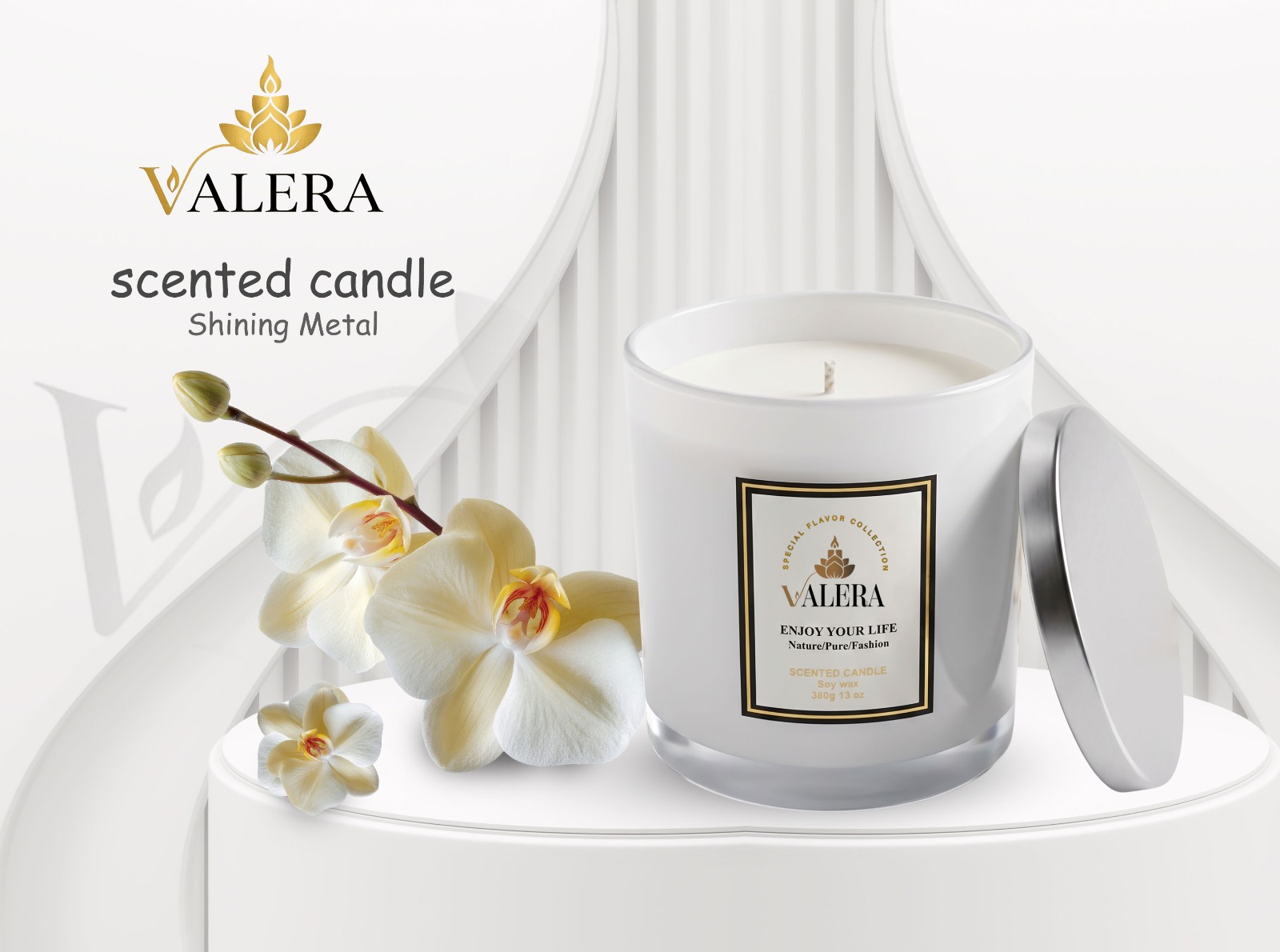 Valera Deluxe white cup - Shining Metal
